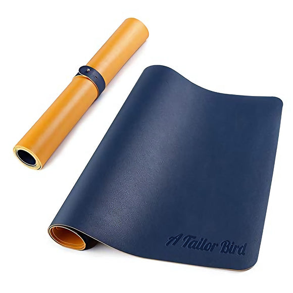 ATailorBird 300mm*240mm*2mm Double Sided PU Leather Mouse Pad Mat for Office Home