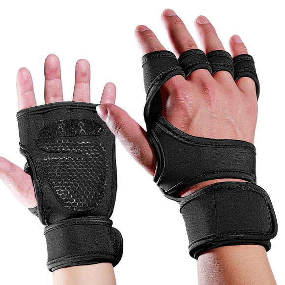 Mumian 1 Pair Sports Palm Half-finger Gloves Wrist Guards Antiskid Fitness Sports Gloves Hand Support