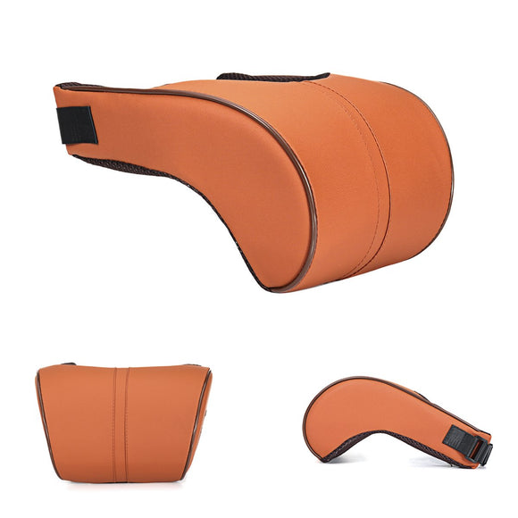 Adjustable Leather Slow Rebound Cotton Car Neck Waist Lumbar Protector Headrest Pillow Automobile Cushion