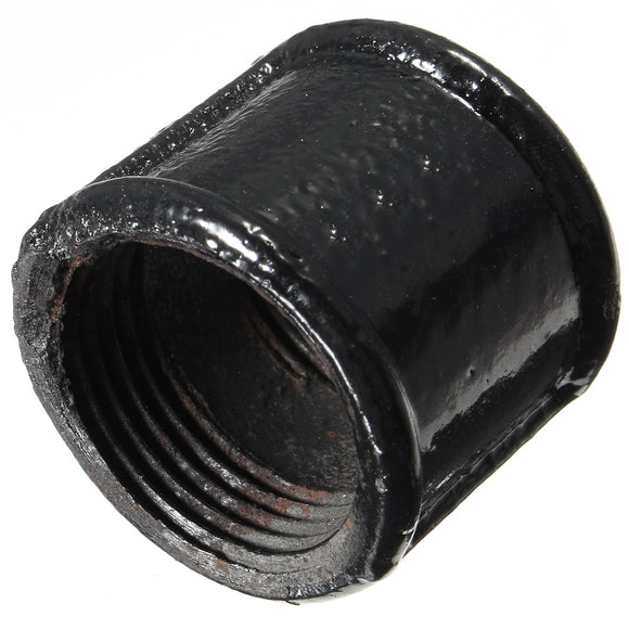 3/4 Inch Black Iron Pipe Threaded Coupling Fittings Malleable Cast Iron