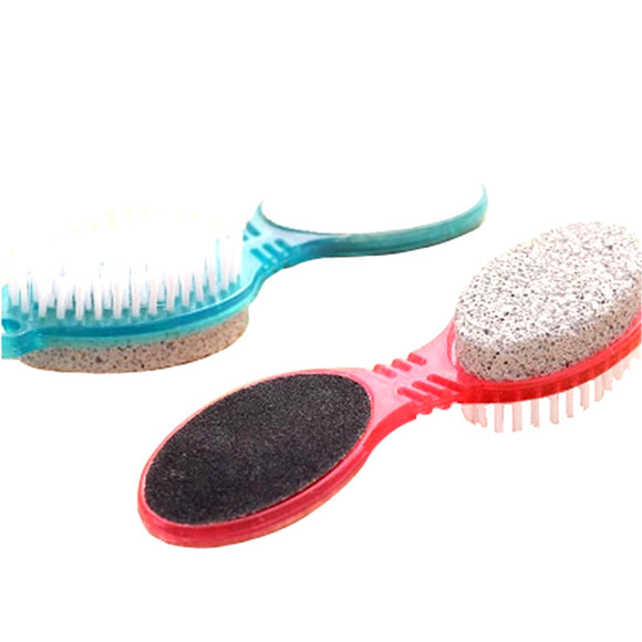4 in 1 Multi-fuction Foot File Foot Pumice Stone Dead Skin Scrubber Remover Exfoliating Brush Tools