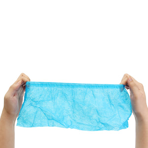 Disposable Plastic Shoe Covers Non-Woven Dustproof Non-Slip Blue 100 Per Pack
