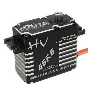 JX BLS-HV7146MG 46KG 180 Degrees HV High Precision Steel Gear Digital Brushless Servo For RC Robot