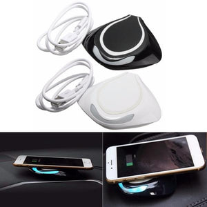 Devil Fish Wireless Car USB Power Charger Fast Charging Pad Mat For iPhone Samsung LG Phone HTC