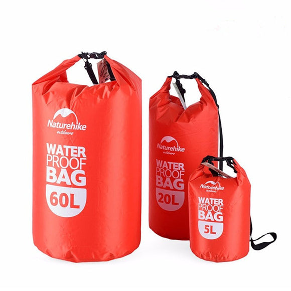 Naturehike 5L 20L 60L Waterproof Bags Storage Dry Sack Bag For Canoe Kayak Rafting Outdoor Sport Bag