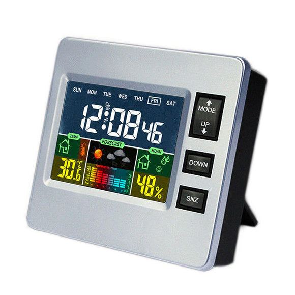 Loskii DC-07 Digital Temperature Hygrometer Alarm Clock Calendar Snooze With Backlit Function