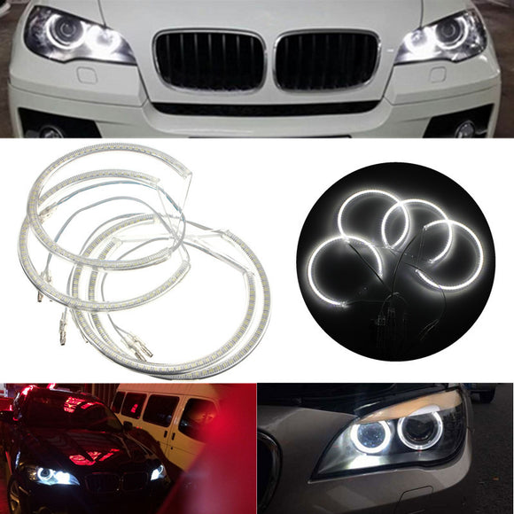 Xenon Headlight 3528 LED Angel Eyes Halo Rings Kit For BMW E60 E39 E90 E46 E38