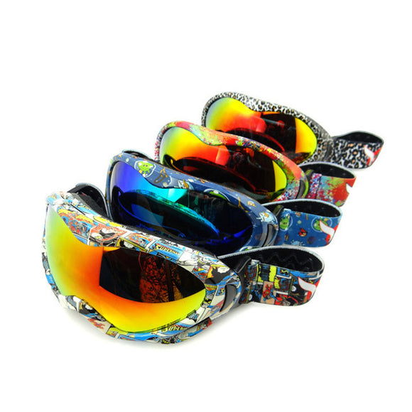 Anti Fog Windproof UV400 Kids Ski Goggles Unisex Glasses Outdooors Motorcycle