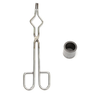 16OZ 4040mm Gold Graphite Crucible with 30cm Tong Melting kit 2pcs/set