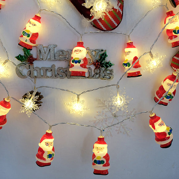 1.5M/3M LED Christmas Santa String Lights LED Fairy Lights for Festival Party Christmas Decoration