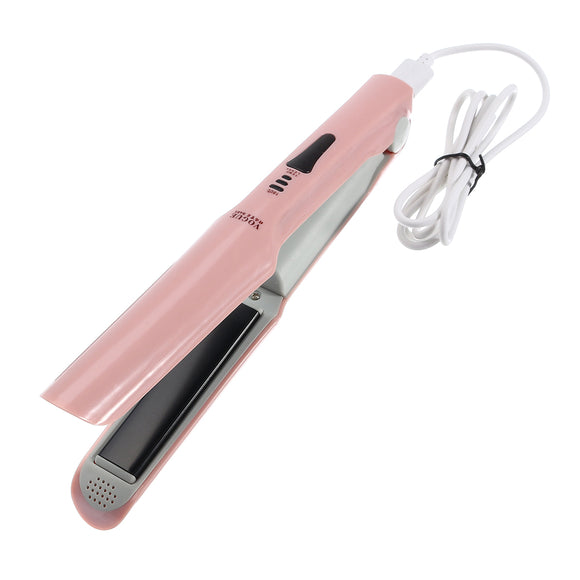 VOGOU 2in1 3D Hair Straightener Curlers Styling Temperature Anion Control Flat Iron Digital