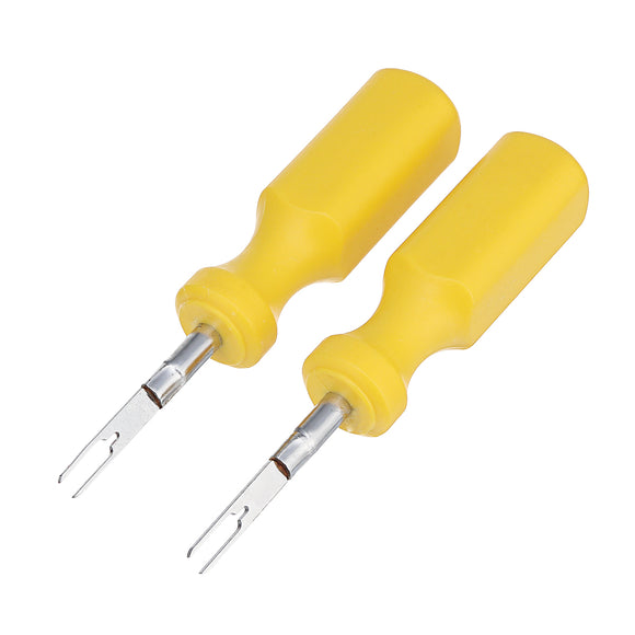 Excellway 2Pcs Terminal Removal Tool Kit Wiring Connector Pin Release Extractor Puller 0.3+0.3mm