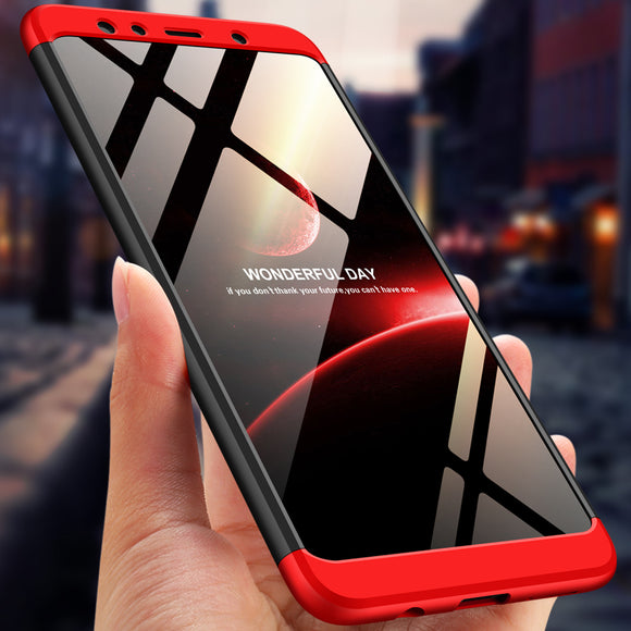 Bakeey 3 in 1 Double Dip 360 Hard PC Protective Case For Samsung Galaxy A7 2018 / A9 2018