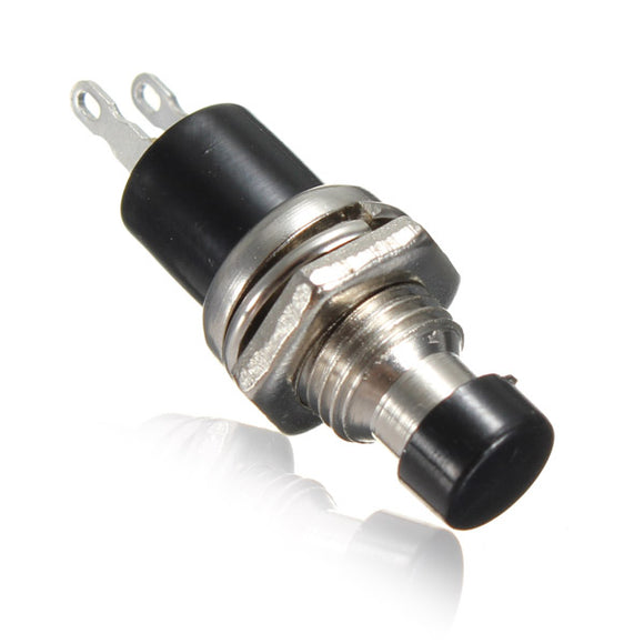 10Pcs DC 50V 0.5A Black Knob Momentary Push Button Switch
