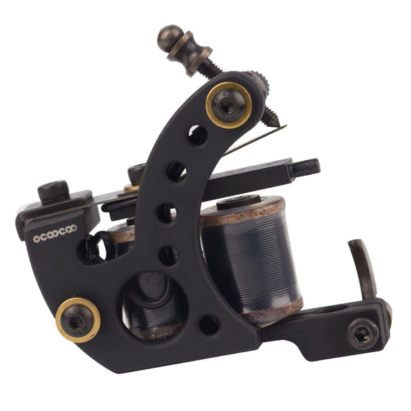 OCOOCOO Zuan ST200 Japan OFC Warps Coils Carved Iron Master Secant Tattoo Machine High Performance