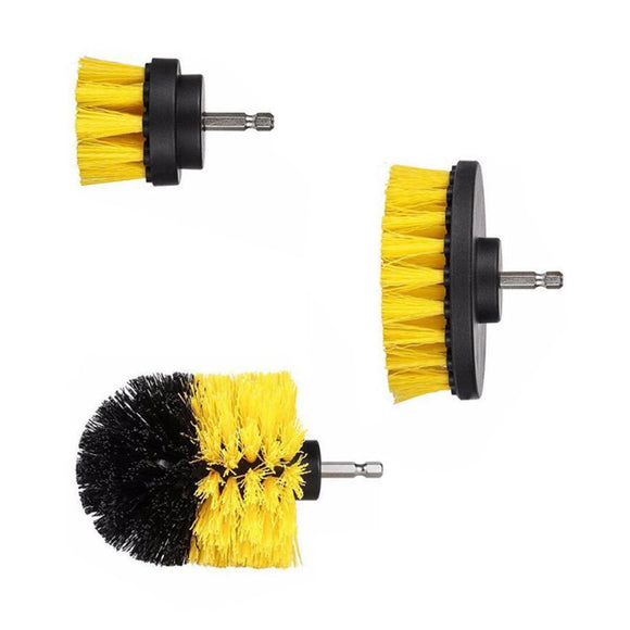3Pcs Electric Drill Cleaning Brush Polishing Brush Tool Accessories Kit