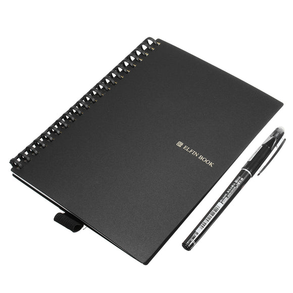 B5 Elfinbook 2.0 Smart Reusable Erasable Notebook Microwave Wave Cloud Erase Lined Notepad With Pen