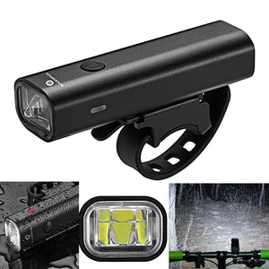 ROCKBROS YQ-QD German Standard Floodlight Bike Front Light Bicycle Headlight Waterproof USB Cycling Flashlight
