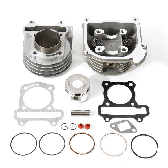 50cc GY6 139QMB 100cc 64mm Big Bore Head Piston Rings Cylinder Kit For Chinese Scooter
