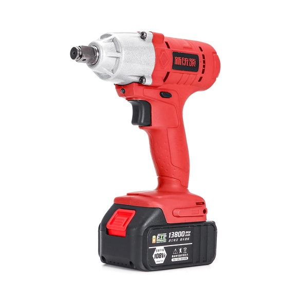 108VF 13800mAh 320NM Cordless Electric Wrench 320Nm Driver Lithium Battery Wrench High Torque Power Wrench