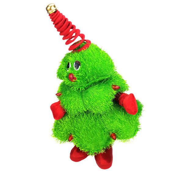 Dancing 16 Inches Christmas Tree Decoration Stuffed Plush Toy Singing Doll Christmas Gift