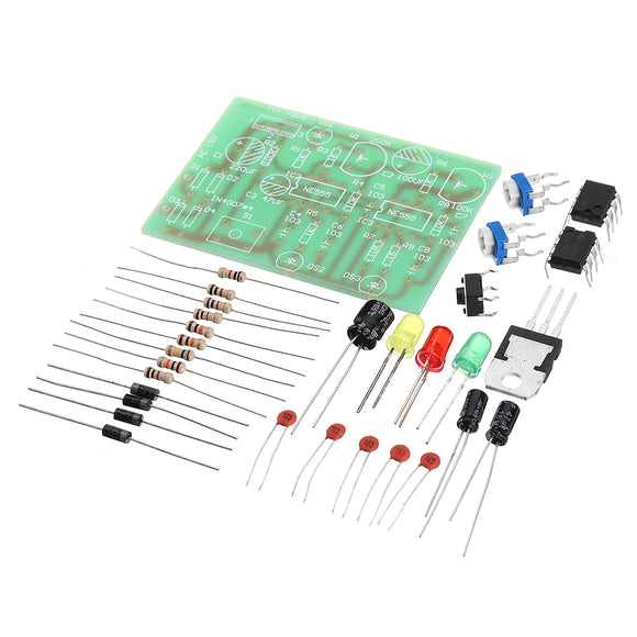 10pcs 555 Trigger Circuit Student Soldering Practice Board Electronic Production DIY Kit