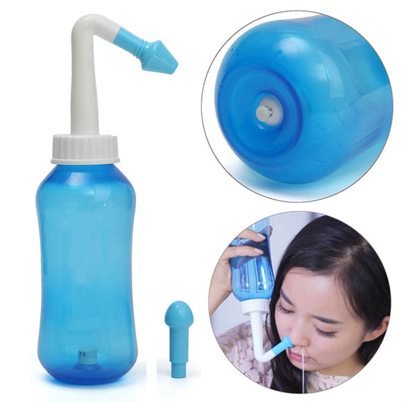 Nasal Nose Wash Clean Irrigator Allergies Relief Pressure Rinse Neti Pot Cleanser Irrigation