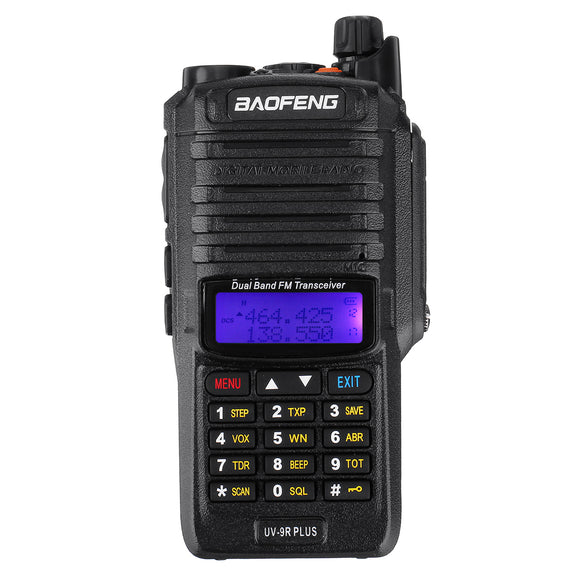 BAOFENG UV9RPLUS Three Band Radio Handheld Walkie Talkie 15W 8000mAh High Power Long Range