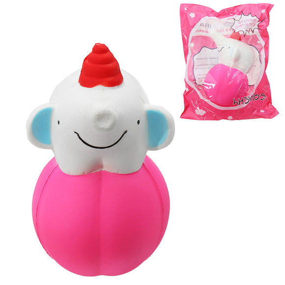 Yunxin Squishy Elephant Soft Toy 14cm Slow Rising With Packaging Collection Gift Soft Toy