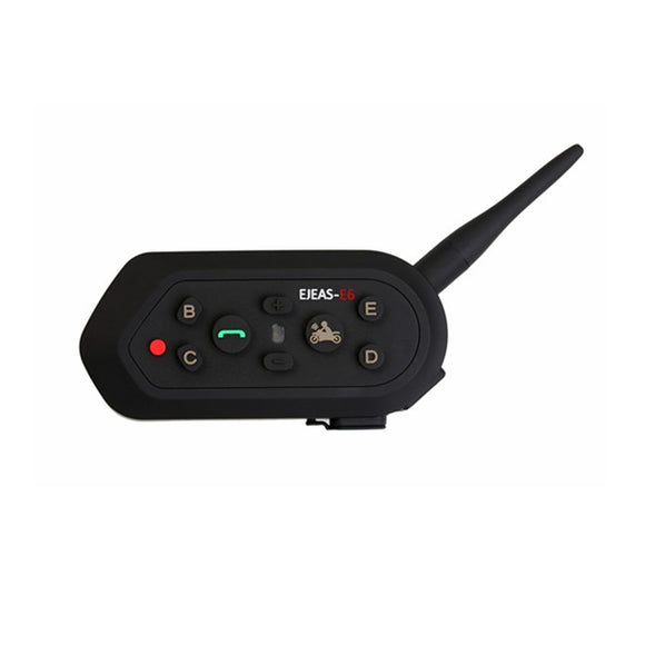 EJEAS E6 1200m Motorcycle Interphone Helmet Intercom With bluetooth Function