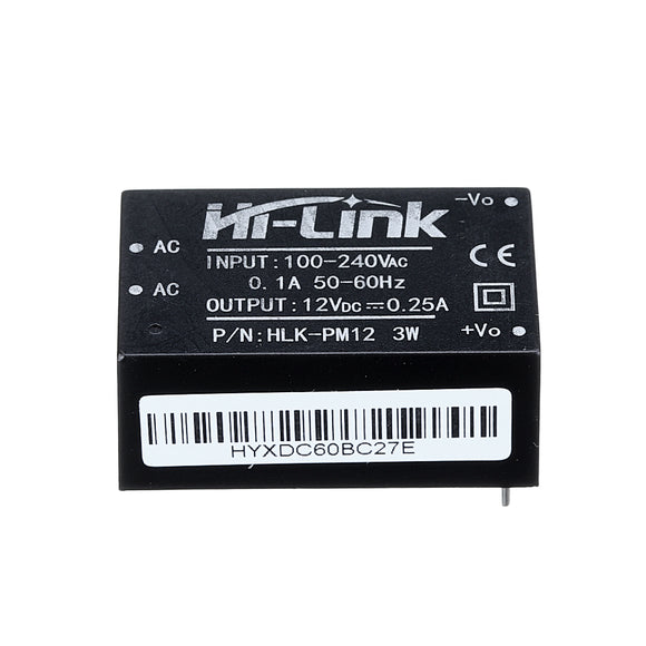 HLK-PM12 AC 110-240V to DC 12V AC-DC Isolated Switching Power Supply Module Power Step Down Buck Regulator