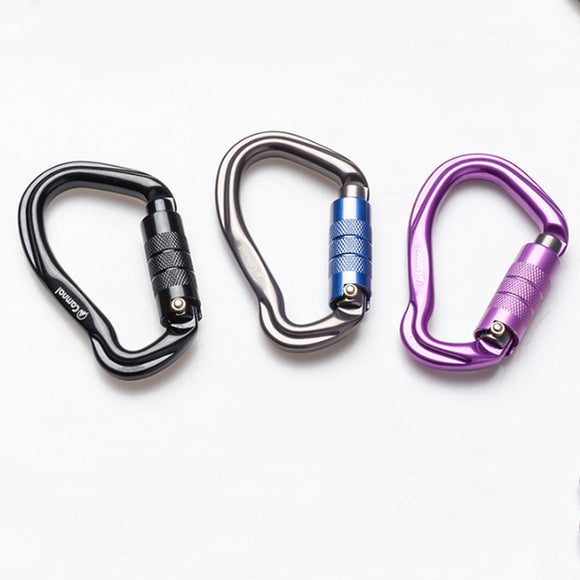 CAMNAL Mini Carabiner D Buckle Climbing Hunting Portable Aluminum Alloy Hanging Buckle