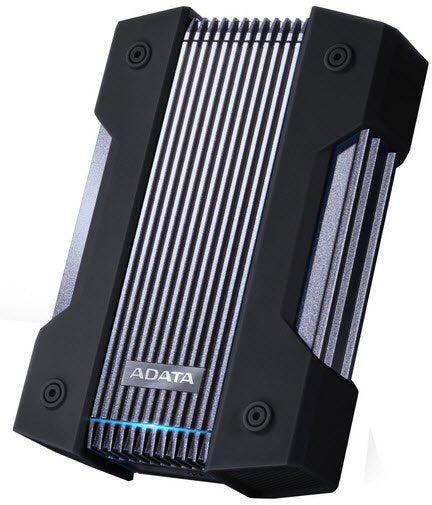 Adata HD830 series , 5Tb/5000Gb silver+blacK silcone protection , triple-layer aluminum construction withstand 3000kg of downward pressure , with iP68 class waterproof