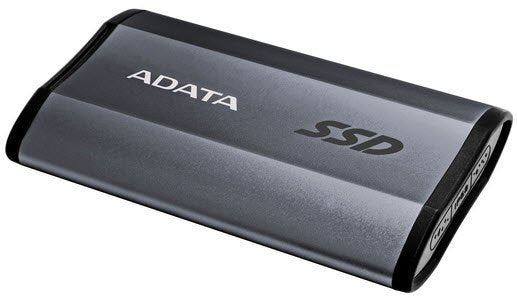 Adata SE730h series , external TLC SSD 256Gb Titanium , usb3.1 type-C Gen2 ( 10Gbps / 500mb/sec )