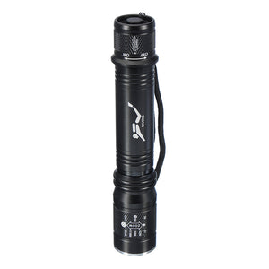 Elfeland D83  T6 1000LM 1Mode Zoomable Underwater LED Flashlight 30M