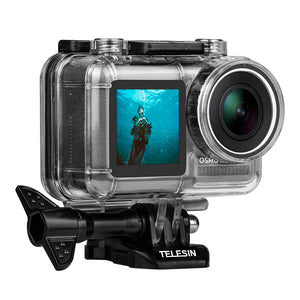 Telesin OS-WTP-002 40M Waterproof Underwater Diving Protective Case Shell for DJI OSMO Action Sports Camera