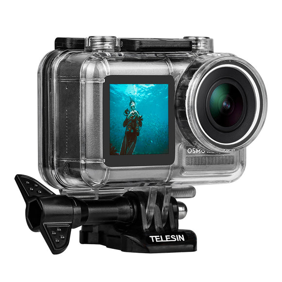 Telesin OS-WTP-002 40M Waterproof Underwater Diving Protective Case Shell for DJI OSMO Action Sports Camera