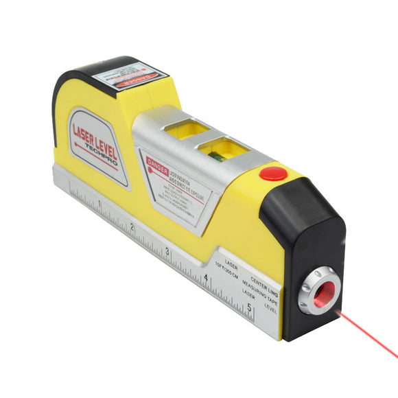 Loskii Laser Level Horizontal Vertical Line Tape Accurate MeasureTape Aligner Multipurpose Ruler