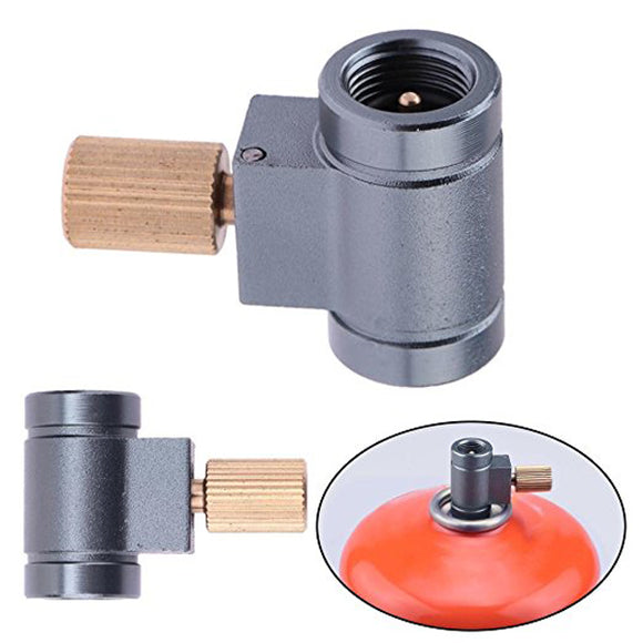 LAOTIE Canister Shifter Refill Adapter Vent Function Gas Burner Camping Stove Cylinders Converter