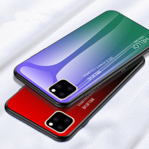 Bakeey Scratch Resistant Gradient Tempered Glass Protective Case for iPhone 11 5.8 inch