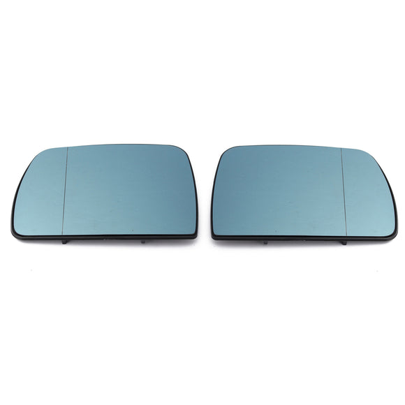 Door Wing Car Heated Side Mirror Blue Tinted Left Side For BMW X5 E53 99-06