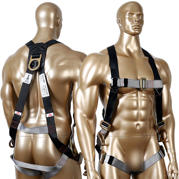 KSEIBI Universal Size Safety Fall Protection Kit Full Body Harness Aerial Work Belt