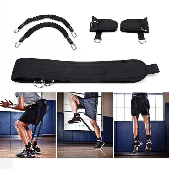 KALOAD 30lb Elastic Pull Rope Waist Belt Set Sports Resistance Bands for Pilates Gym Yoga Fitness