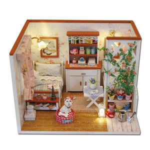 Hoomeda M024 DIY Dollhouse Miniatures Model Kit Handcrafteds Creative Gift