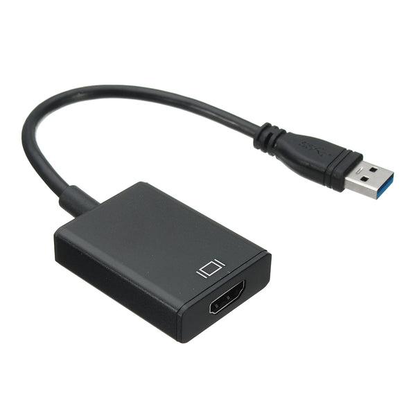 USB 3.0 To HD Audio Video Adaptor Converter Cable For Windows 7 8 10 PC 1080P