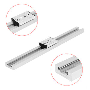 Machifit 500mm Length SGR15 Linear Rail Guide with SGB15 4 Wheel Linear Rail Block CNC Tool