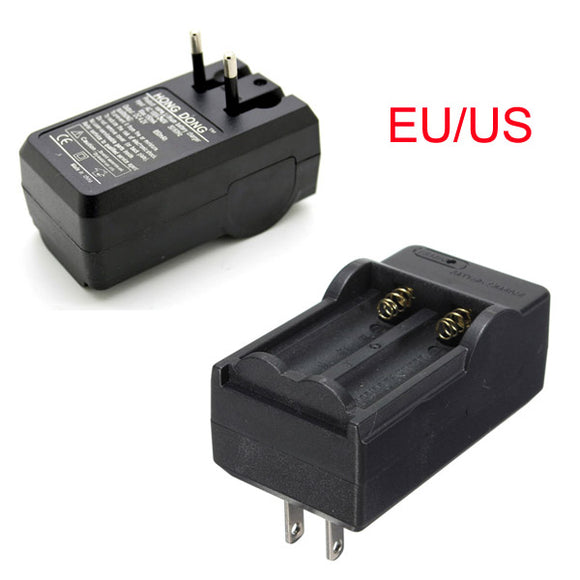 EU/US Rechargeable 3.7V 18650 Dual Li-ion Battery Charger