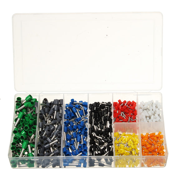 Excellway Assorted Insulated Electrical Wire Terminals Connectors Crimp Set 800Pcs