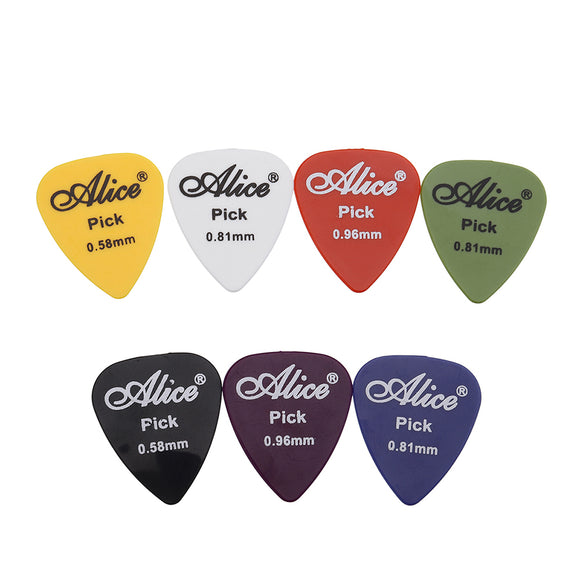 0.58/0.71/0.81/0.96/1.2/1.5mm Frosted Smooth Surface Guitar Thumb Finger Picks With Case