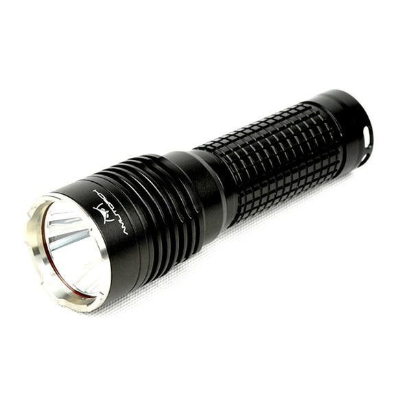 AMUTORCH JMX8 XPL HI 1200LM 5Modes Long-range Tactical LED Flashlight Stainless Steel Attack Head